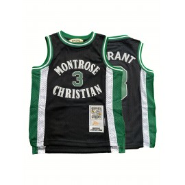 Kids Basketball Jerseys Youth for Boys Girls ##3 Christian High School Sport black Jersey