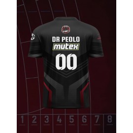 Customizable Youngsters' Soccer Jersey - V-Neck, Personalized Name & Number, Comfort Fit for Sports & Outdoor Play, Black with Red & White Accents, Polyester Fabric, Machine Washable, Youth Sports Apparel | Customizable Soccer Top | Adjustable Fit Jersey