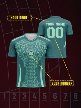 Comfortable Customizable V-Neck Soccer Shirt - Youngsters's Top with Personalized Name and Number for Sports & Casual Outdoor Running