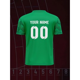 [Customizable Soccer Shirt] Comfortable V-Neck Soccer Shirt, Customizable with Name And Number | 2025 Model for Sports, Leisure, And Outdoor Running