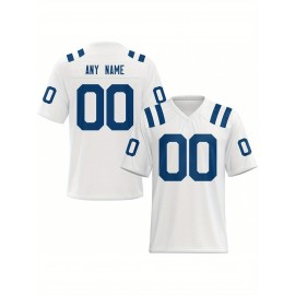 Customized football jerseys, personalized football shirts, printed and sewn names and numbers, personalized football and tennis jerseys, outdoor sports matches