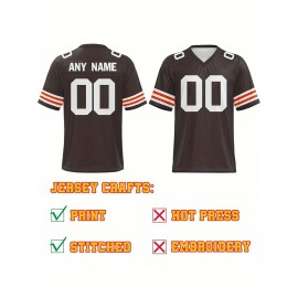 Customized football jerseys, personalized football shirts, printed and sewn names and numbers, personalized football and tennis jerseys, outdoor sports matches