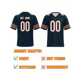 Customized football jerseys, personalized football shirts, printed and sewn names and numbers, personalized football and tennis jerseys, outdoor sports matches