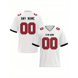 Customized football jerseys, personalized football shirts, printed and sewn names and numbers, personalized football and tennis jerseys, outdoor sports matches