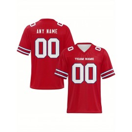 Customized football jerseys, personalized football shirts, printed and sewn names and numbers, personalized football and tennis jerseys, outdoor sports matches
