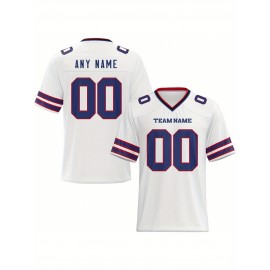 Customized football jerseys, personalized football shirts, printed and sewn names and numbers, personalized football and tennis jerseys, outdoor sports matches