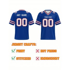 Customized football jerseys, personalized football shirts, printed and sewn names and numbers, personalized football and tennis jerseys, outdoor sports matches