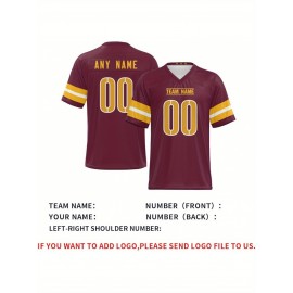 Customized football jerseys, personalized football shirts, printed and sewn names and numbers, personalized football and tennis jerseys, outdoor sports matches