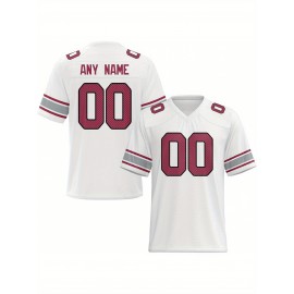 Customized football jerseys, personalized football shirts, printed and sewn names and numbers, personalized football and tennis jerseys, outdoor sports matches