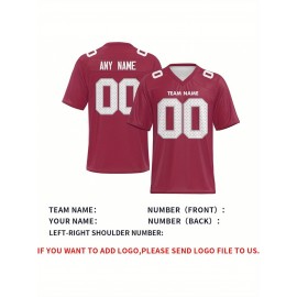 Customized football jerseys, personalized football shirts, printed and sewn names and numbers, personalized football and tennis jerseys, outdoor sports matches