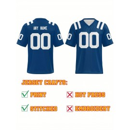 Customized football jerseys, personalized football shirts, printed and sewn names and numbers, personalized football and tennis jerseys, outdoor sports matches