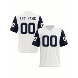 Customized football jerseys, personalized football shirts, printed and sewn names and numbers, personalized football and tennis jerseys, outdoor sports matches