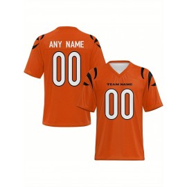 Customized football jerseys, personalized football shirts, printed and sewn names and numbers, personalized football and tennis jerseys, outdoor sports matches