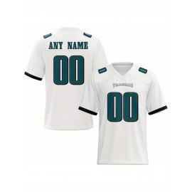 Customized football jerseys, personalized football shirts, printed and sewn names and numbers, personalized football and tennis jerseys, outdoor sports matches