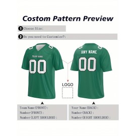Customized football jerseys, personalized football shirts, printed and sewn names and numbers, personalized football and tennis jerseys, outdoor sports matches