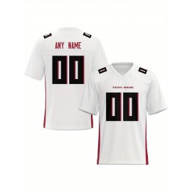 Customized football jerseys, personalized football shirts, printed and sewn names and numbers, personalized football and tennis jerseys, outdoor sports matches