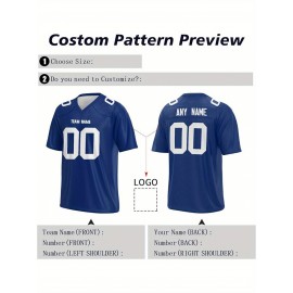 Customized football jerseys, personalized football shirts, printed and sewn names and numbers, personalized football and tennis jerseys, outdoor sports matches