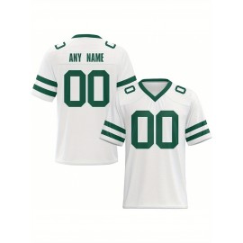 Customized football jerseys, personalized football shirts, printed and sewn names and numbers, personalized football and tennis jerseys, outdoor sports matches
