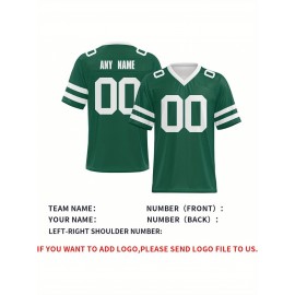 Customized football jerseys, personalized football shirts, printed and sewn names and numbers, personalized football and tennis jerseys, outdoor sports matches