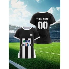 Custom Women's Soccer Jersey - Personalized Team & Name Customization, Plus-Size Football Shirt with Quick-Dry Fabric, Breathable Training Top for Women's Teams, Games, Practice - Athletic Apparel, Comfortable Fit