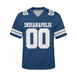 Customized plus-size football shirts, personalized short-sleeved shirts with any name and number, plus-size Women's football city team gifts