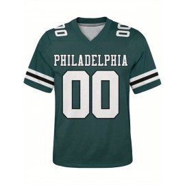 Customized plus-size football shirts, personalized short-sleeved shirts with any name and number, plus-size Women's football city team gifts