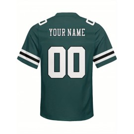 Customized plus-size football shirts, personalized short-sleeved shirts with any name and number, plus-size Women's football city team gifts