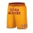 Men's Yellow # 14 Basketball Shorts, Classic Letter Embroidery Design, Breathable Button Style Short Sleeve Shirt, Suitable For Training And Competition