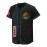 Men's Black Baseball Shirt, Classic Letter Embroidery Design, Breathable Button Style Short Sleeved Shirt, Suitable For Training And Games