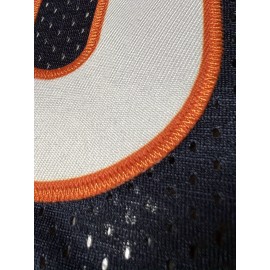 SheLucki Men'S Polyester #34 Sports Jersey - Embroidered V-Neck, Slight Stretch, Four Seasons Casual & Outdoor Top for Running, Hiking, and Daily Wear