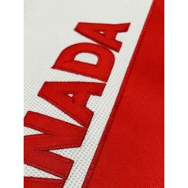 1pc Men'S Ice Hockey Jersey Sweatshirt - Embroidered V-Neck Long Sleeve Top, Loose Fit, Breathable Polyester, Sports & Casual Style for All Seasons, Unisex