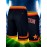 Men's Blue Basketball Shorts, Classic Letter Embroidery Design, Breathable Button Style Short Sleeved Shirt, Suitable For Training And Competition