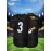 Men'S black # 3 Rugby Jacket Loose Embroidered Sports, Fashionable, Casual, Street Breathable Rugby Top