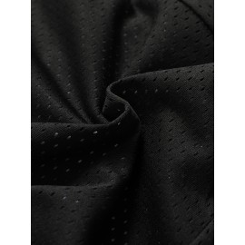 Men's Black # 8-24 Basketball Shorts, Classic Letter Embroidery Design, Breathable Button Style Short Sleeved Shirt, Suitable For Training And Competition