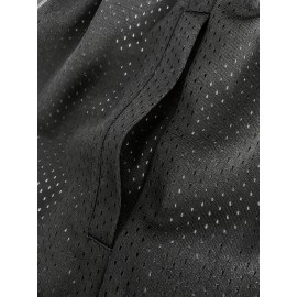 Men's Black # 62 Basketball Shorts, Classic Letter Embroidery Design, Breathable Button Style Short Sleeved Shirt, Suitable For Training And Competition