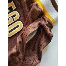 1pc Men'S Polyester Basketball Shorts - #23 Embroidered, Breathable Knit Fabric, Slight Stretch, Loose Fit for Training & Competition, Sports & Casual Style for All Seasons