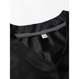 SheLucki Men'S Polyester #45 Embroidered Sports Jersey, Casual & Training V-Neck Rugby Shirt, Breathable, Slight Stretch, Loose Fit, for Daily, Running, Hiking, Outdoor Activities, Adult & Teen, Four Seasons Wear