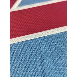 Men'S Moon Blue Baseball Shirt, Classic Letter Embroidery Design, Button style Short Sleeve Breathable Shirt, Training and Competition Category: Men'S Baseball Shirt