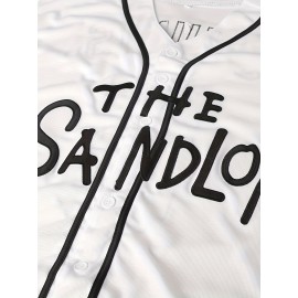 Men'S Baseball Shirt # 11 White Sports Shirt Knitted Loose Fabric S-3XL