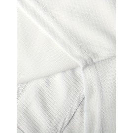 Men's #28 White Baseball Jersey - Breathable Embroidered Polyester, V-Neck & Button Closure, Loose Fit for Team Sports, Casual Outings, and Training, Sizes S-XXXL