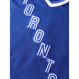 Men'S Ice Hockey Shirt # 88 Embroidered Details - Perfect For Sports And Casual Wear Blue Size S-3XL