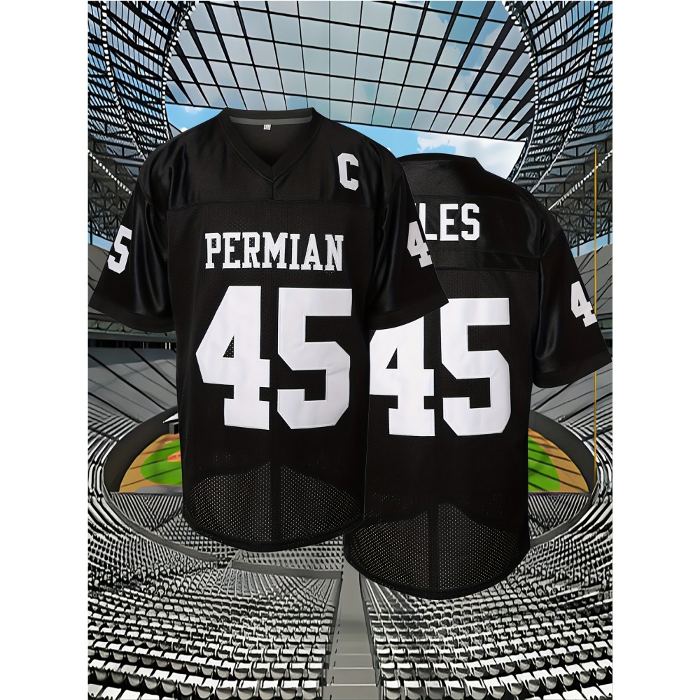Men'S American Football Shirt # 45 Black Dry Basketball Sweatshirt
