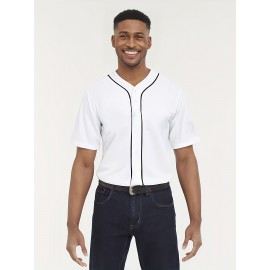 Men'S Seattle #44 Embroidery Baseball Jersey, Moisture Wicking, Breathable And Lightweight, UV Protection, Fade Resistant, Slightly Stretch Breathable Button Sports Uniform For Training Party, As Gifts For Baseball Fans