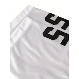 Men'S American Football Shirt # 45 White Football Sweatshirt Breathable V-neck Knitted Loose Fabric Suitable For Team Sports Training Competition Street Christmas Halloween Size S-3XL