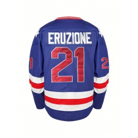 Men'S White # 99 Ice Hockey Sweatshirt, Loose Embroidered Long Sleeves, Sporty, Fashionable And Casual, Breathable On The Street