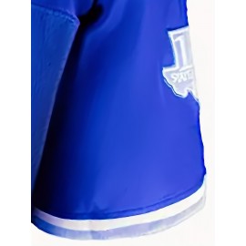 Men's #4 Embroidered V-Neck Rugby Jersey - Breathable Polyester, Loose Fit for Street Sports, Team Activities & Casual Wear