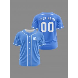 [Polyester Jersey] 100% Polyester Customizable Youngsters Baseball Jersey | Breathable & Washable, All-Over Print, Loose Fit, Sports & Casual Style for Boys & Girls | Perfect for Parties, Beach, Festive Occasions, Party Attire|Sporty Outfit