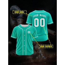 [Polyester Jersey] 100% Polyester Customizable Youngsters Baseball Jersey | Breathable & Washable, All-Over Print, Loose Fit, Sports & Casual Style for Boys & Girls | Perfect for Parties, Beach, Festive Occasions, Party Attire|Sporty Outfit