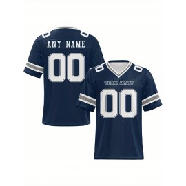 Customized football jerseys, personalized football shirts, printed and sewn names and numbers, personalized football and tennis jerseys, outdoor sports matches