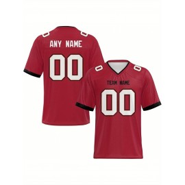 Customized football jerseys, personalized football shirts, printed and sewn names and numbers, personalized football and tennis jerseys, outdoor sports matches